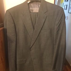 Hart Schaffner Marx Pinstripe Suit